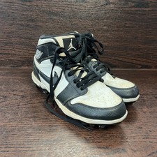 Jordan 1 Mid TD Mens Shoes Size 8 Black White...