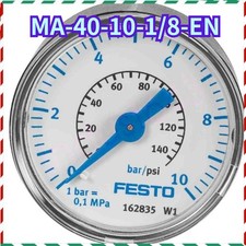 FESTO MA-40-10-1/8-EN 162835 Pressure Gauge - Brand New