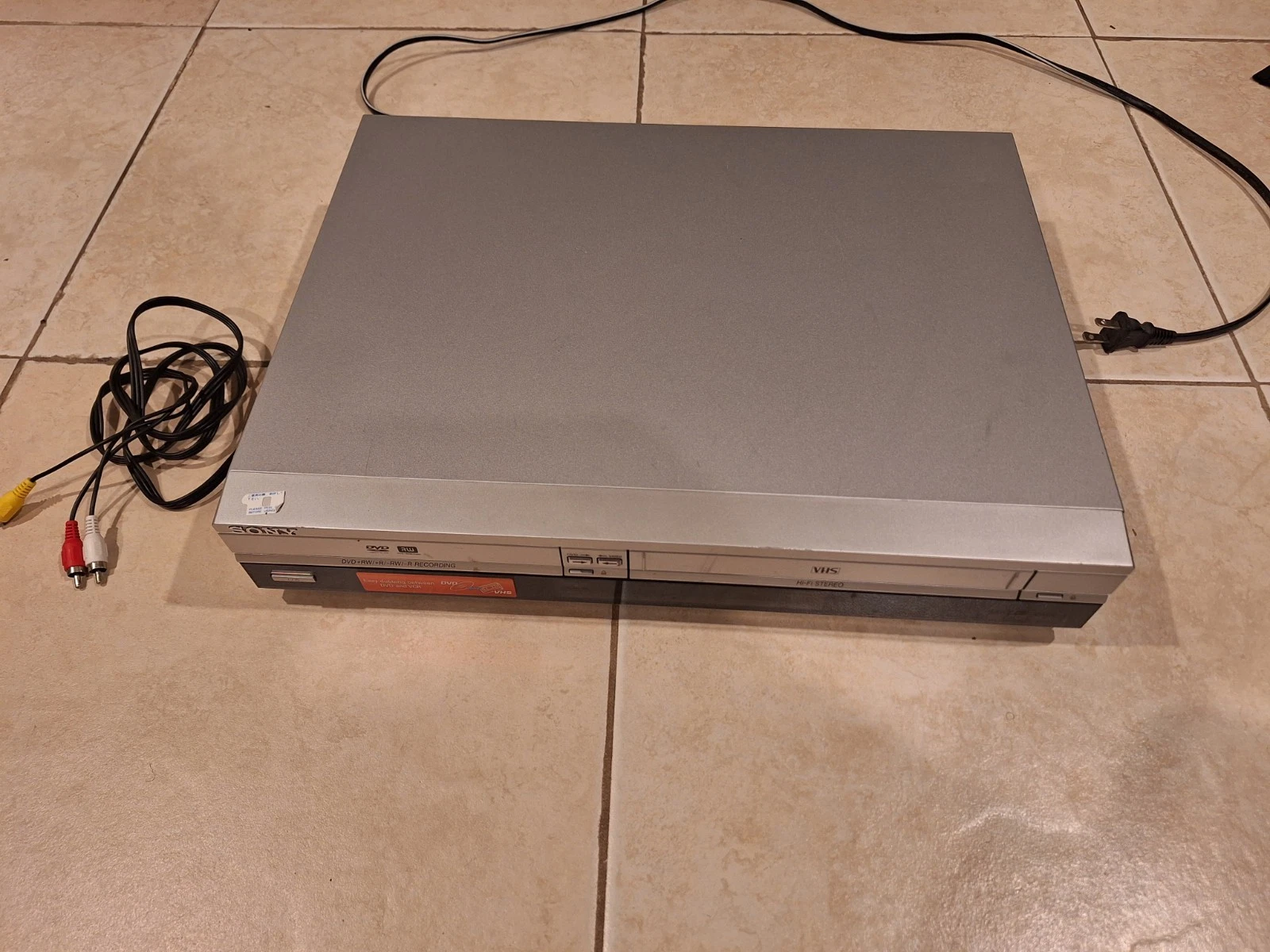 Sony RDR-VX515 DVD VCR Combo No Remote TESTED works good! w/ RCA Cable