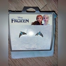 Disney Frozen Sterling Silver Crown Earrings