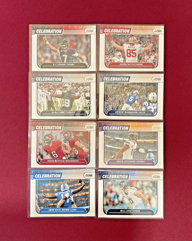 2024 Panini Score - Celebration Insert - 8 Card Lot