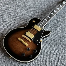 Custom Shop Brown burst Electric Guitar Bone nut USA in stock free shipping