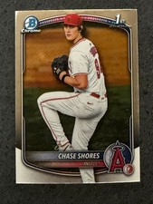 2025 Bowman Draft 1st Bowman Chrome #BDC-142 Chase Shores, Los Angeles Angels