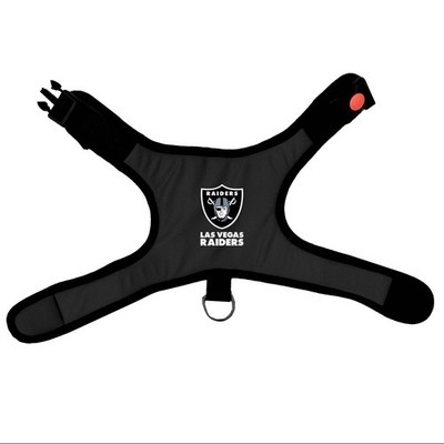 LAS VEGAS RAIDERS DOG CAT VEST HARNESS PADDED w/ SAFETY LOCK CHOOSE SIZE