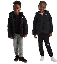 The North Face 600 Kids North Down Fleece Lined Parka Size 3 Hooded Winter Coat