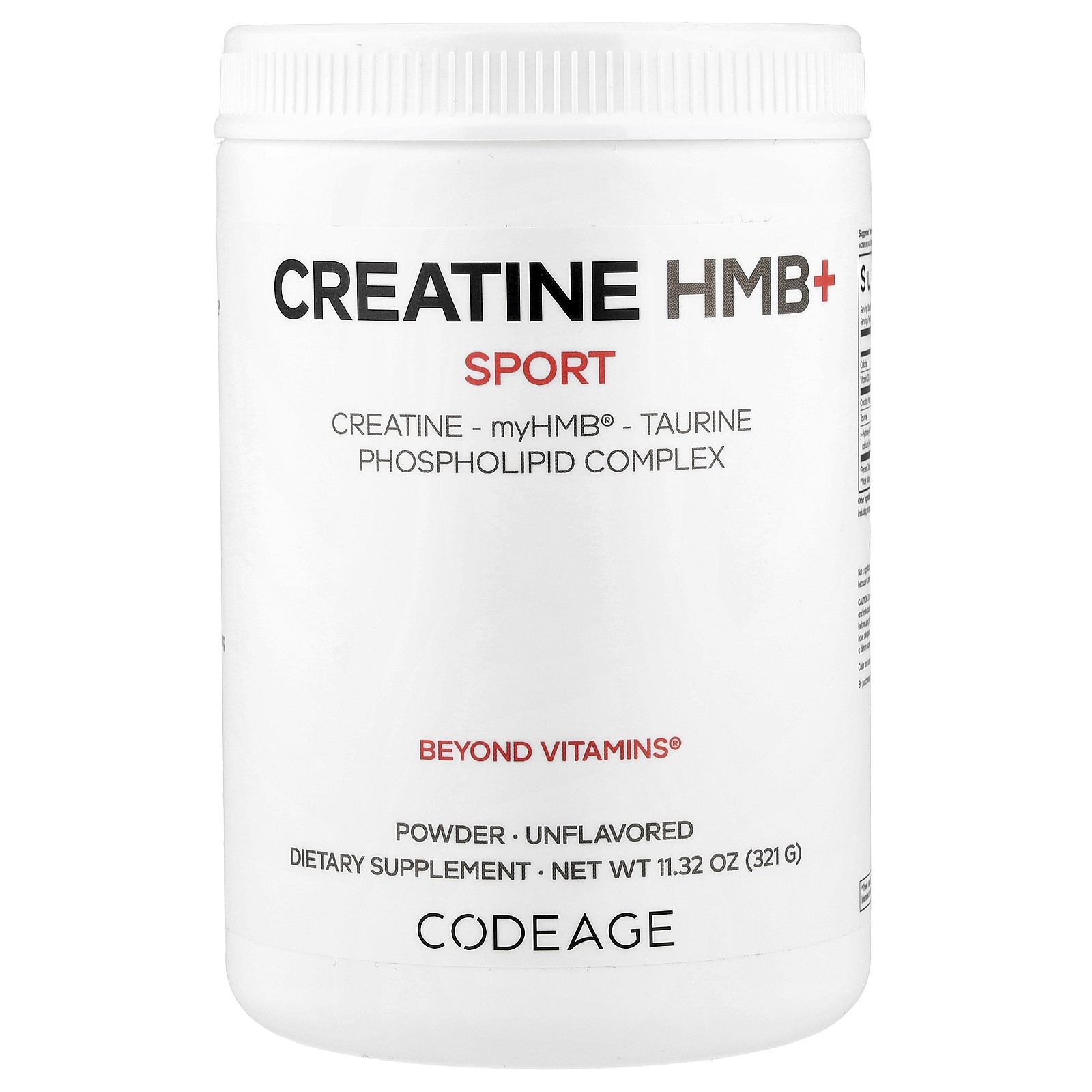 Sport Creatine HMB Unflavored 1132 oz 321 g 12190₽