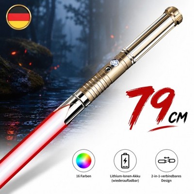 Lichtschwert 16 RGB Sound FX USB Metallgriff 2-in-1 Dueling für Teens Erwachsene