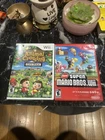 Nintendo Wii Lot 2 New Super Mario Bros. Wii And Animal Crossing CIB