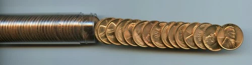 *1941-P Lincoln Cent Roll, Choice Uncirculated Full Red*