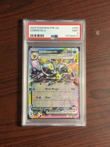 2025 POKEMON PRE EN PRISMATIC EVOLUTIONS UMBREON EX PSA 9 060/131