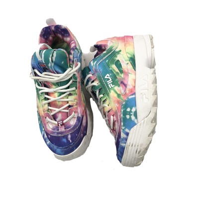 FILA Disruptor II Womens Bright Pastel Tie Dye Sneakers Shoes Sz 7 Chunky  Soles | eBay