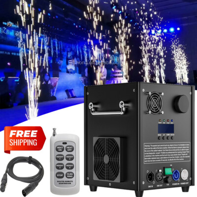 750W Cold Spark Machine Sparkular Feuerwerksmaschine DMX DJ Bühnen Fernbedienung