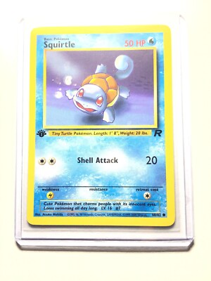 first edition squirtle pokemon card SQUIRTLE - 68/82 - 1st Edition Team Rocket - Common - Pokemon - NM