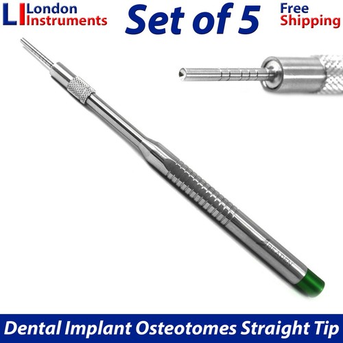 Sinus Lift Osteotomes Kit Concave Straight Dental Implant Instruments Set of 5 - Picture 4 of 6