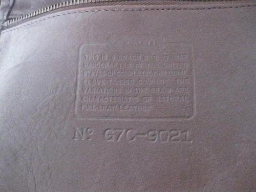 Bolso de Mano Coach Weston Shopper 9021 De Colección Cuero Marrón Caoba Bloqueo Giratorio Latón - Imagen 5 de 7