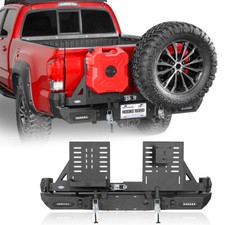 Rear Back Bumper W Tire Carrier Jerry Can Holder Fit 2016-2023 Toyota Tacoma Rear Back Bumper W Tire Carrier Jerry Can Holder Fit 2016-2023 Toyota Tacoma
