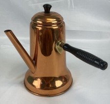 Vintage CopperCraft Guild Turkish Copper Tea Pot Coffee Kettle Made in USA 7.5”