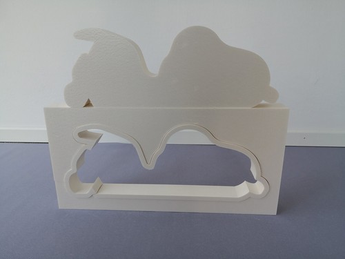 Betongießform Der weiße Beagle Snoopy 30x6cm doppelte Rand Hund liegt Woodstock - Bild 17 von 21