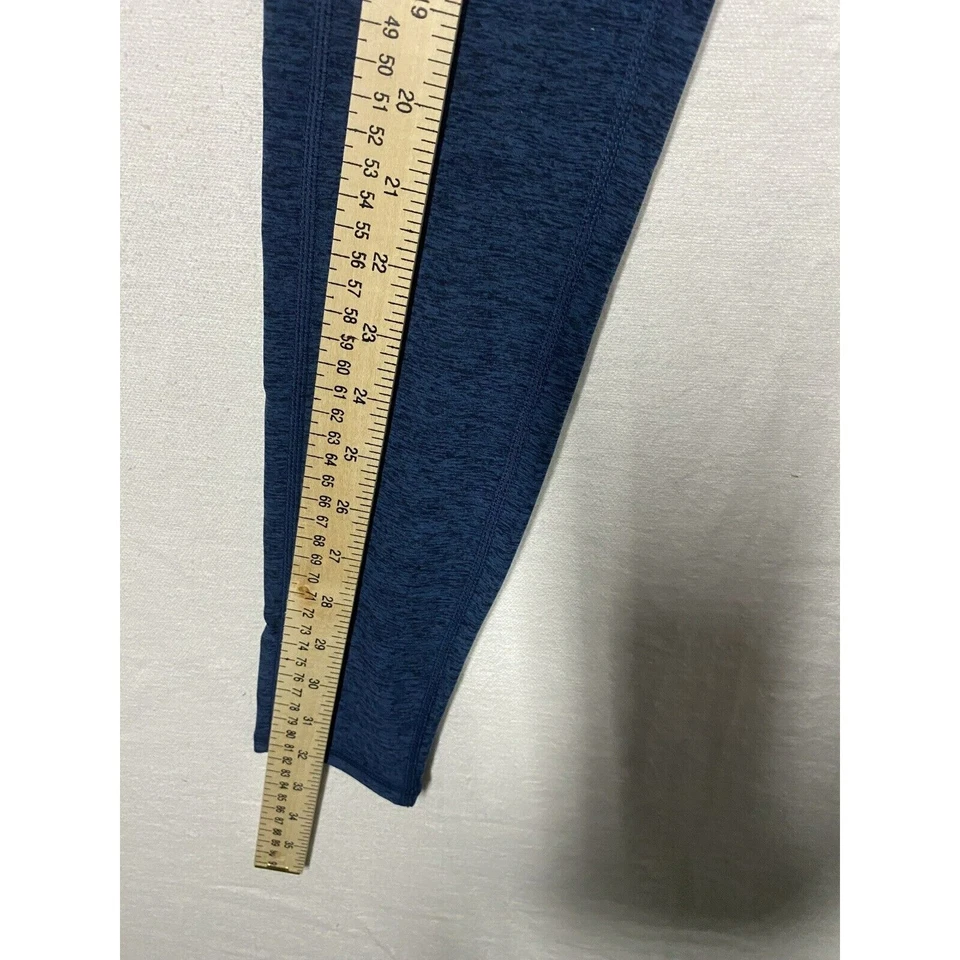 Kirkland Signature Mujer Cintura Alta Cepillada Leggings Bolsillos Talla XS Azul Foto 3 de 4