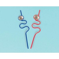 Rawlings Baseball Krazy Straws Rawlings Baseball Krazy Straws