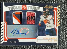 🔥DARNELL MOONEY 2022 ABSOLUTE TOTT DUAL 7 COLOR FOOTBALL JERSEY AUTOGRAPH /25🔥