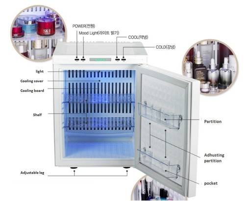 NEW Mishell Cosmetic Refrigerator 25 L AT 160 Silent Design & Smart Temp Control - Picture 4 of 10
