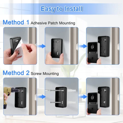 Smart Wireless WiFi Ring Doorbell Security Intercom Video Camera Door Bell - Picture 7 of 19