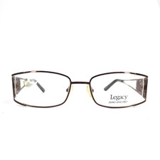 Legacy WM1024 Br Eyeglasses Frames Brown Rectangle Women Full Rim 51-18-135 a2