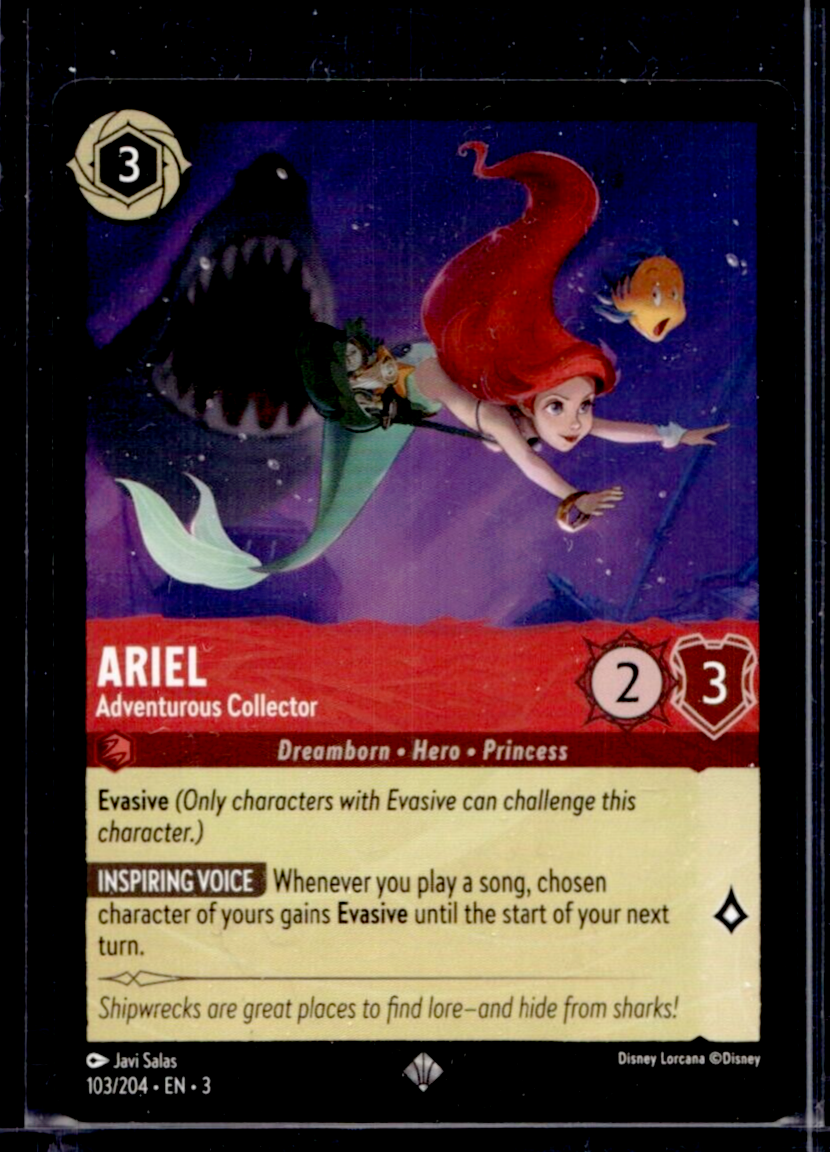 Disney Lorcana Into the Inklands Ariel Adventurous Collector Non