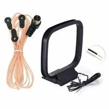 75 Ohm FM Dipole Antenna AM Loop Antenna for Denon Pioneer Onkyo Yamaha Marantz