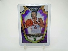 2014-15 PANINI SELECT #187 CLINT CAPELA RC ROOKIE CARD PURPLE WHITE & GOLD PRIZM