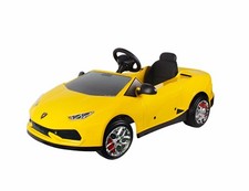 Licensed Lamborghini Huracan Kids Ride on Powered Car-Yellow, Made In Italy