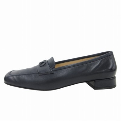 Salvatore Ferragamo Gancini Pumps Loafer Shoes Leather 5.5 23cm  