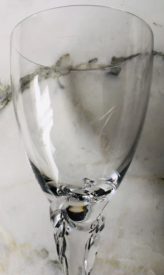 水晶水杯手工吹制 SPIEGELAU 1980 - 1991 GISELLE 图案 - 6 件套 — 第 3/4 张图片