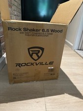 Rockville ROCK SHAKER 6.5" Inch Wood 200w Powered Home Theater Subwoofer Sub