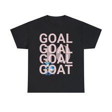 Leo Messi GOAT T shirt Goal Goat Argentina Unique Design Lionel Messi Print Tee