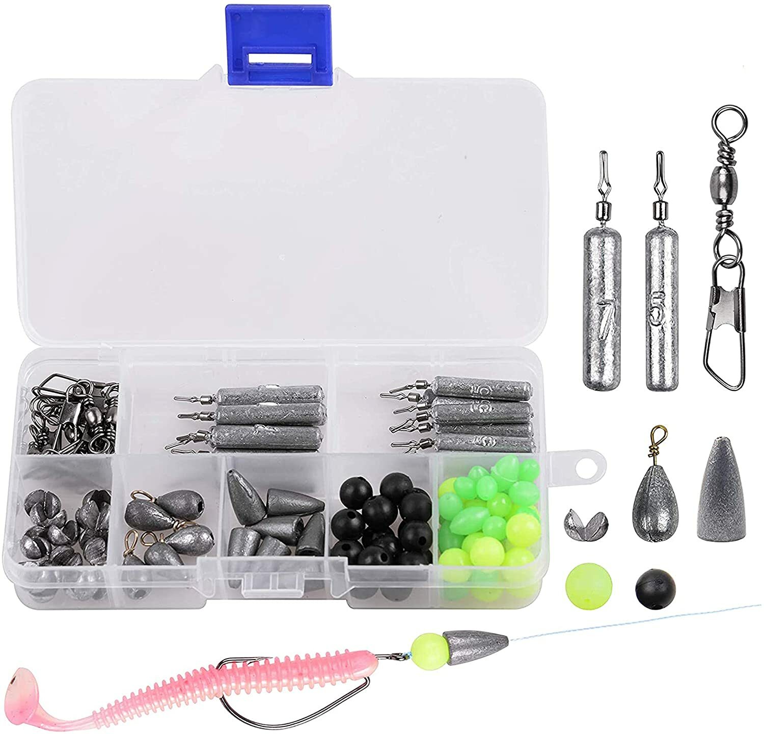 10pcs Pencil Drop Shot Weights Lead Sinker Fishing Sinkers Weights 1/8oz3/4oz eBay