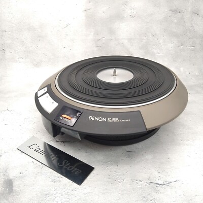 DENON DP-3000 Direct Drive Servo Turntable Analog Record Player DP3000 Tested JP