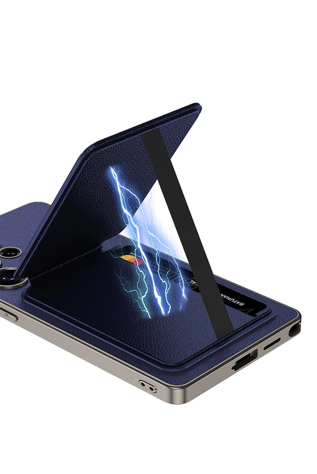 Leather Hybrid Phone Case For Samsung S25 Ultra Plus Magnet Card Bag Stand Cover - Image 3 of 4