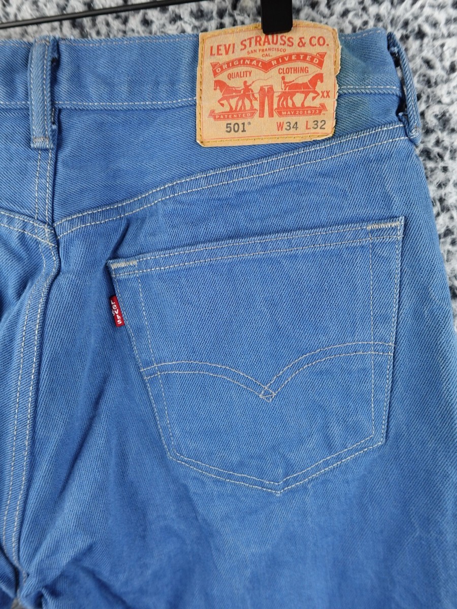 Vintage Levis 501XX Straight Jeans Mens Sz 34 x 32 Blue