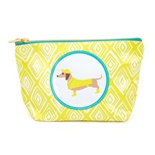 Dachshund Zippered Makeup Travel Bag