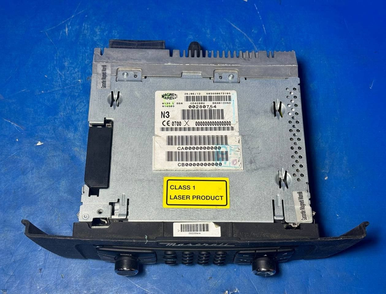 09-13 MASERATI GRANTURISMO RADIO STEREO NAVIGATION CONTROL MODULE RX2N145BT OEM