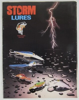 Storm Lures Catalog 1989 Physical Copy With Inserts 25th Anniversary B4B3 - Photo 1/4