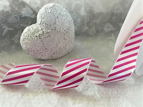 Rosette Christmas CANDY CANE STRIPE equestrian sport Ribbon - 25mm & 38mm - Picture 4 of 17