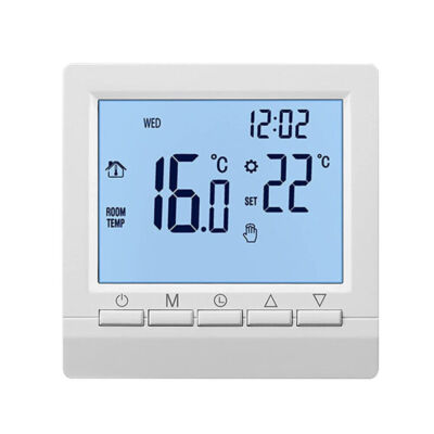 Surface Mount Room Thermostat for Underfloor Heating LCD Digital Temperature