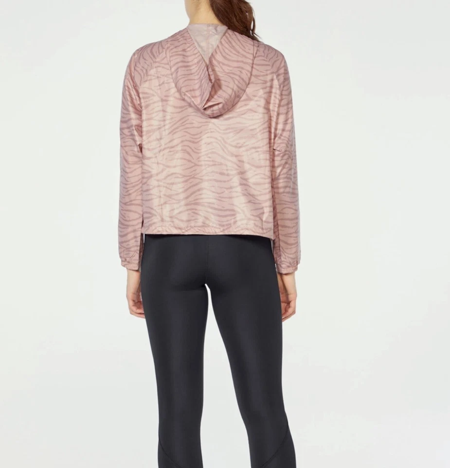 Chaqueta cortavientos Marika Malva 'Lora' estampado cebra 1/4 cremallera talla mediana *NUEVA CON ETIQUETAS* Foto 4 de 4