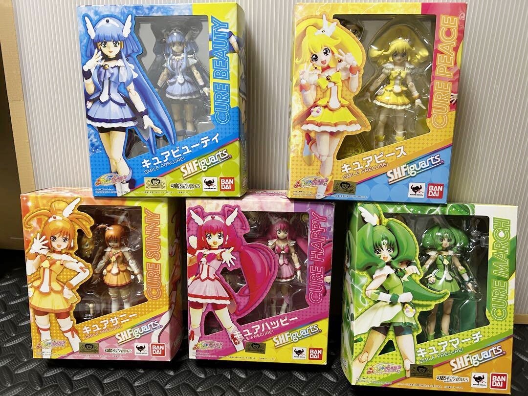 【未開封】CURE キュア フンガー FUNGAH ソフビ 3体セット 2010 Glitter Force Smile Precure S.H.Figuarts Cure Figure 5 Box Set