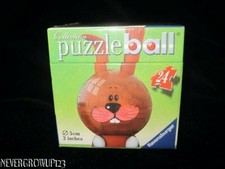 RAVENSBURGER PUZZLEBALL~BROWN BUNNY~RABBIT~24...