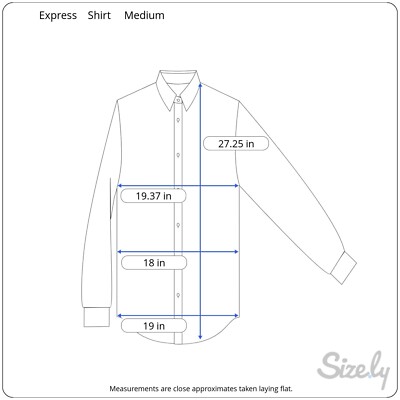 express mens shirts size chart