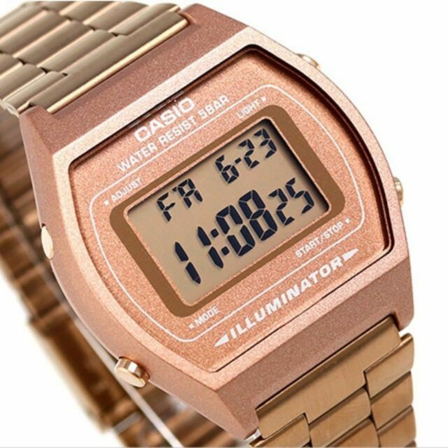 casio b640 rose gold